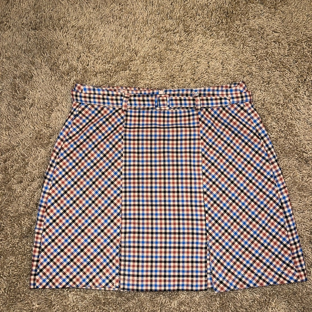 Plaid Checkered Skirt